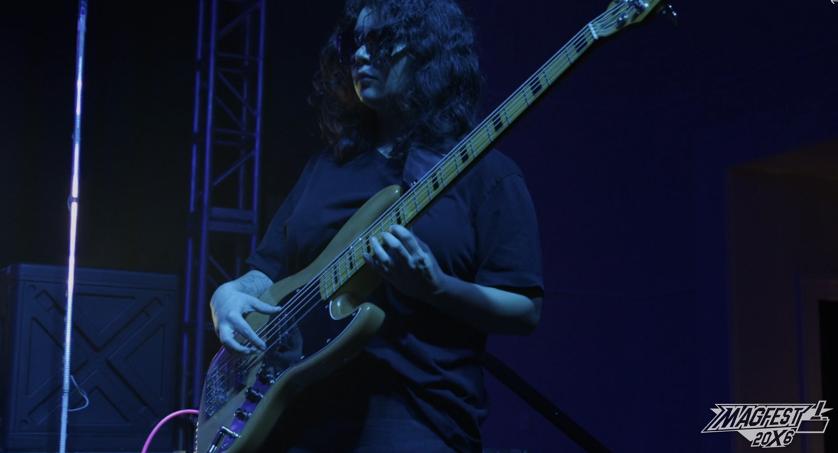 Belen Maciel performing Bass