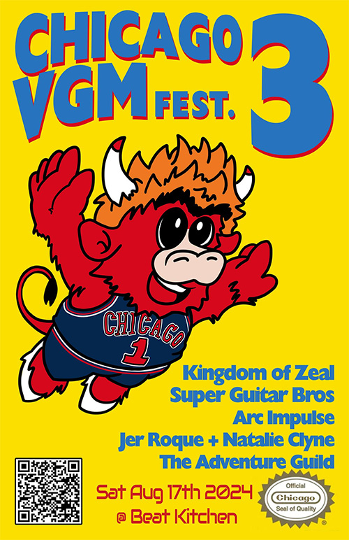 Chicago VGM FEST 3 Stage Poster